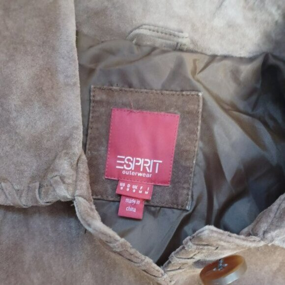 Vintage Esprit Suede Western Jacket Womens S M - Picture 8 of 9